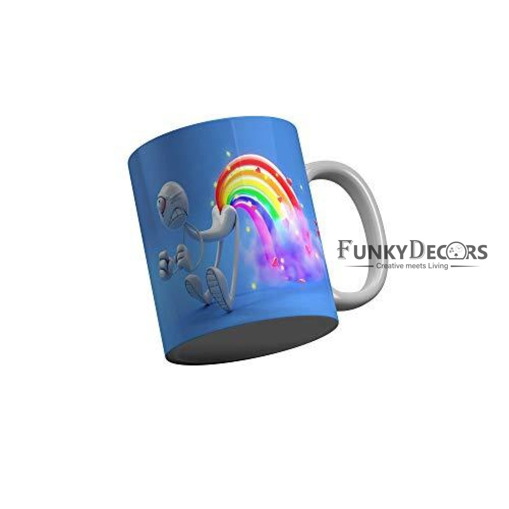 Funkydecors 3D Cartoon Ceramic Mug 350 Ml Multicolor Mugs