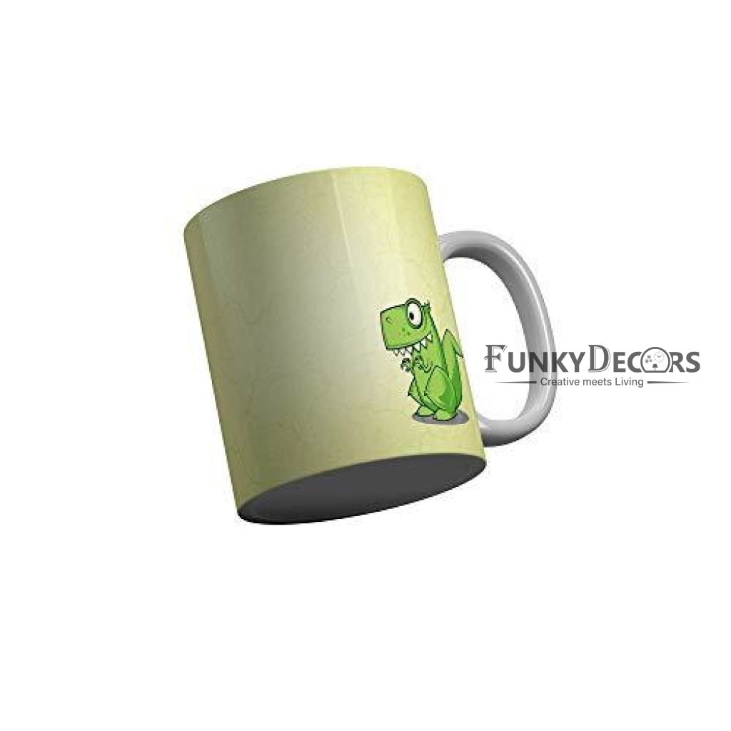 Funkydecors 3D Cartoon Ceramic Mug 350 Ml Multicolor Mugs