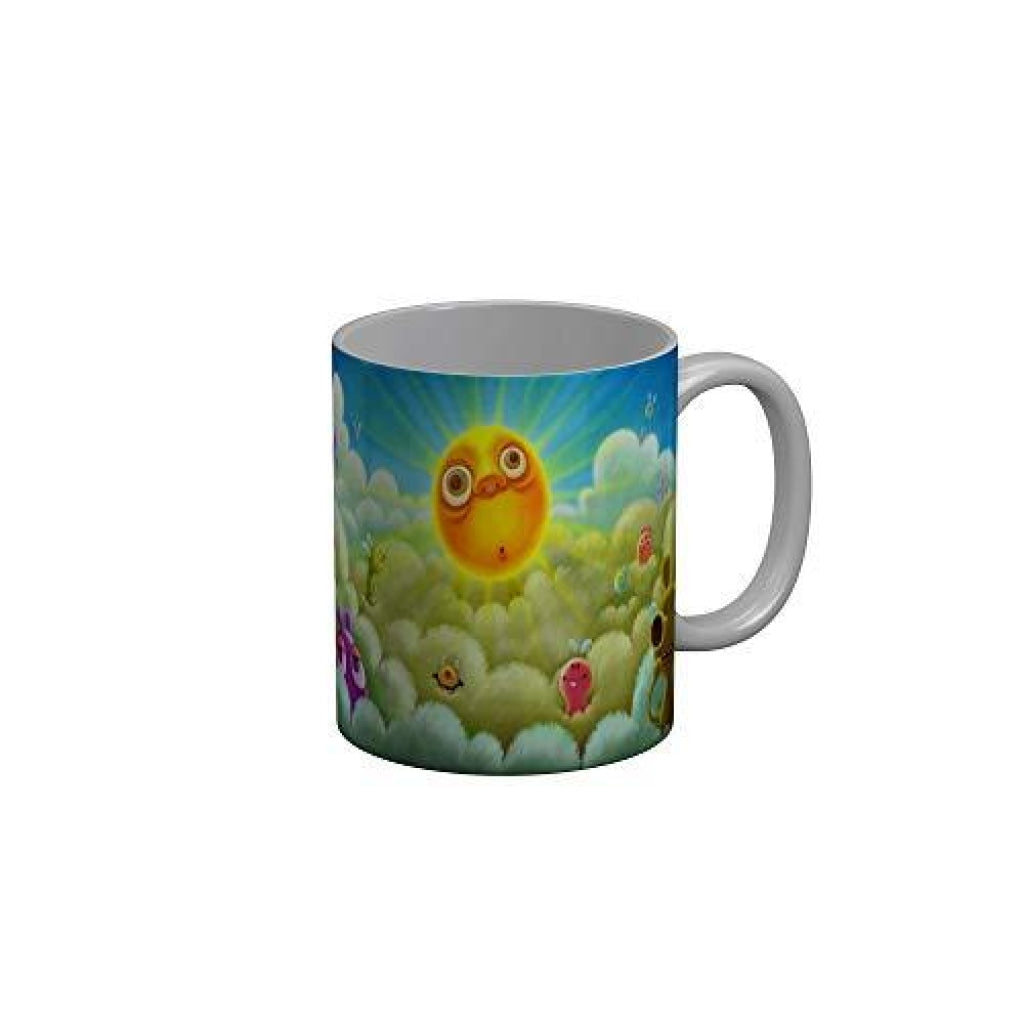 Funkydecors 3D Cartoon Ceramic Mug 350 Ml Multicolor Mugs