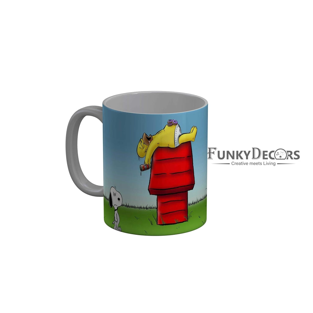Funkydecors 3D Cartoon Ceramic Mug 350 Ml Multicolor Mugs