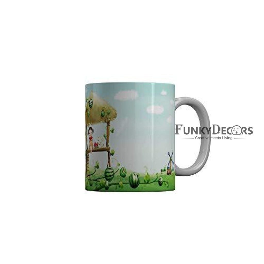 Funkydecors 3D Cartoon Ceramic Mug 350 Ml Multicolor Mugs