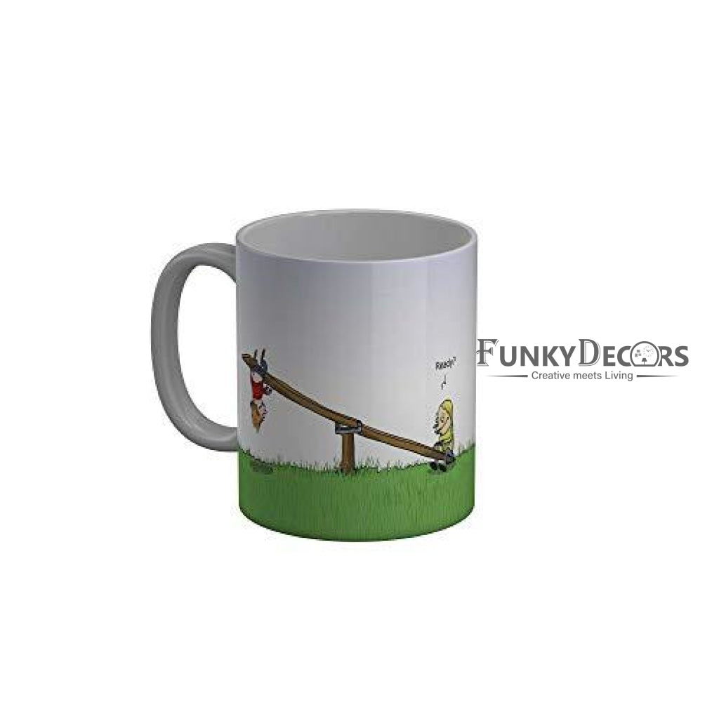 Funkydecors 3D Cartoon Ceramic Mug 350 Ml Multicolor Mugs