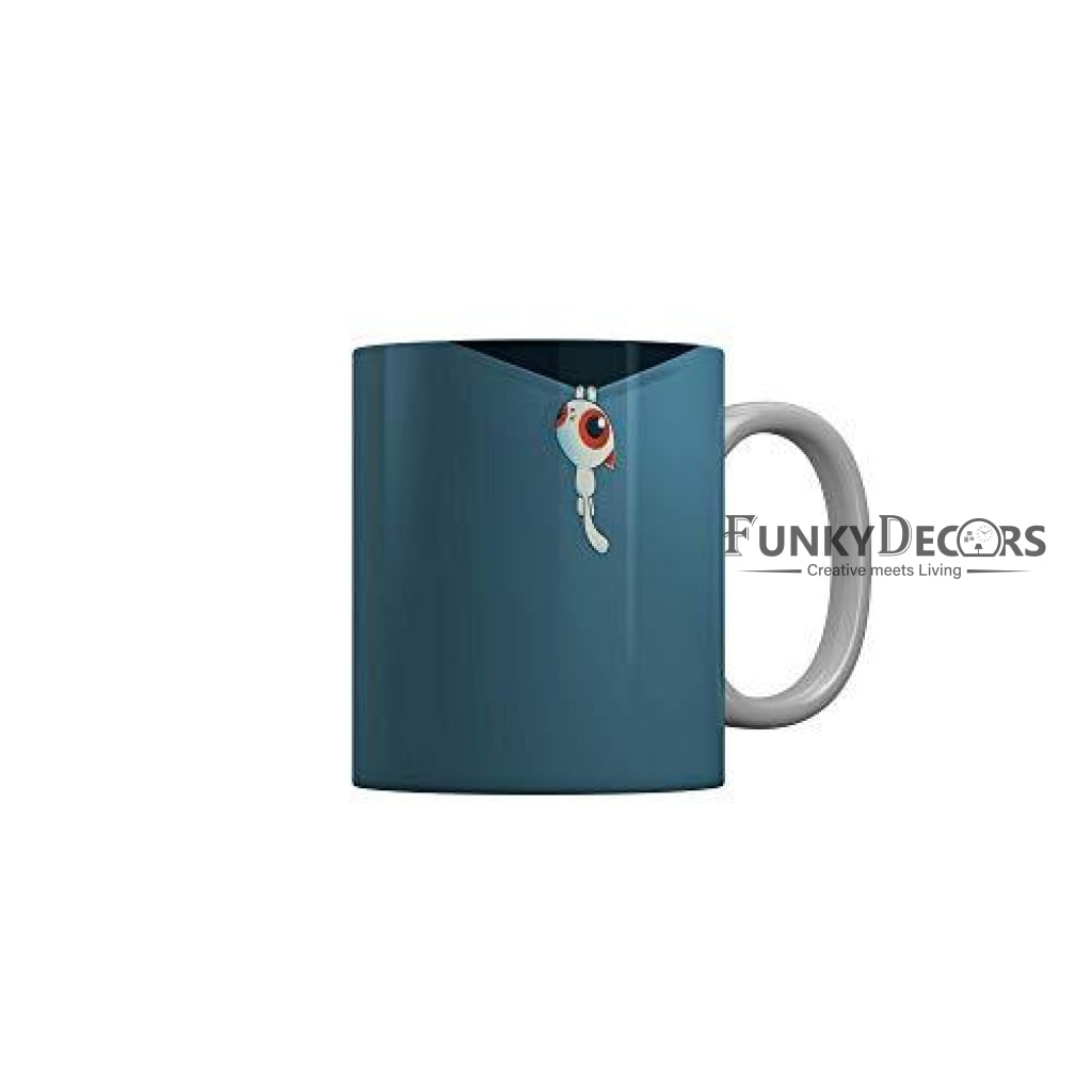 Funkydecors 3D Cartoon Ceramic Mug 350 Ml Multicolor Mugs