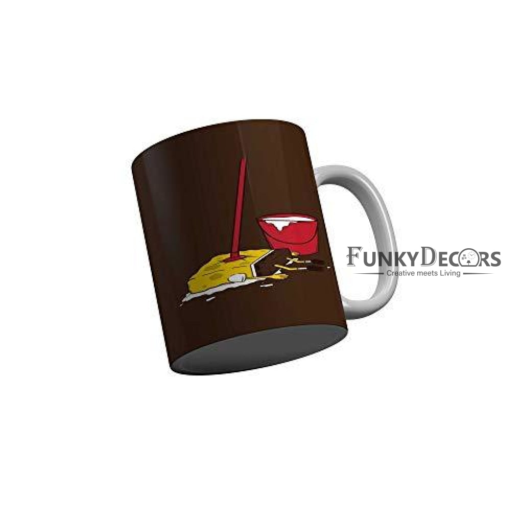Funkydecors 3D Cartoon Ceramic Mug 350 Ml Multicolor Mugs