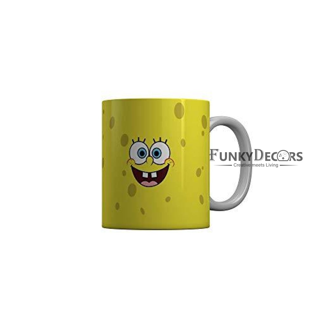 Funkydecors 3D Face Cartoon Ceramic Mug 350 Ml Multicolor Mugs
