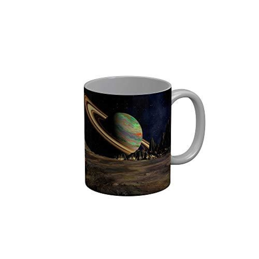 Funkydecors 3D Pattern Ceramic Mug 350 Ml Multicolor Mugs