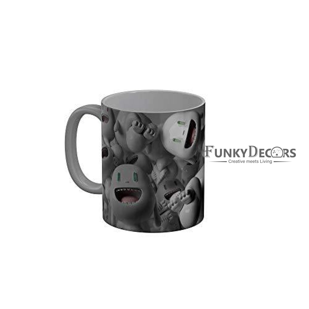 Funkydecors 3D Pattern Ceramic Mug 350 Ml Multicolor Mugs