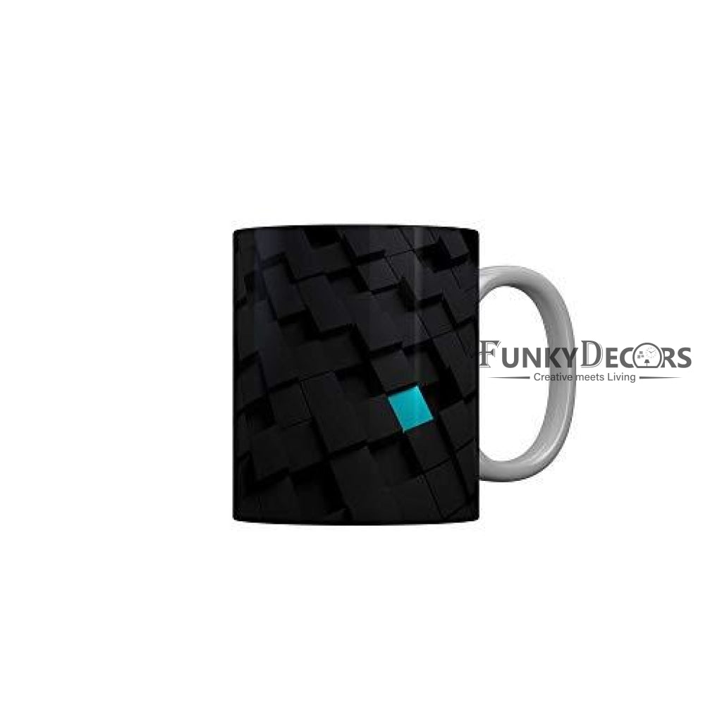 Funkydecors 3D Pattern Ceramic Mug 350 Ml Multicolor Mugs