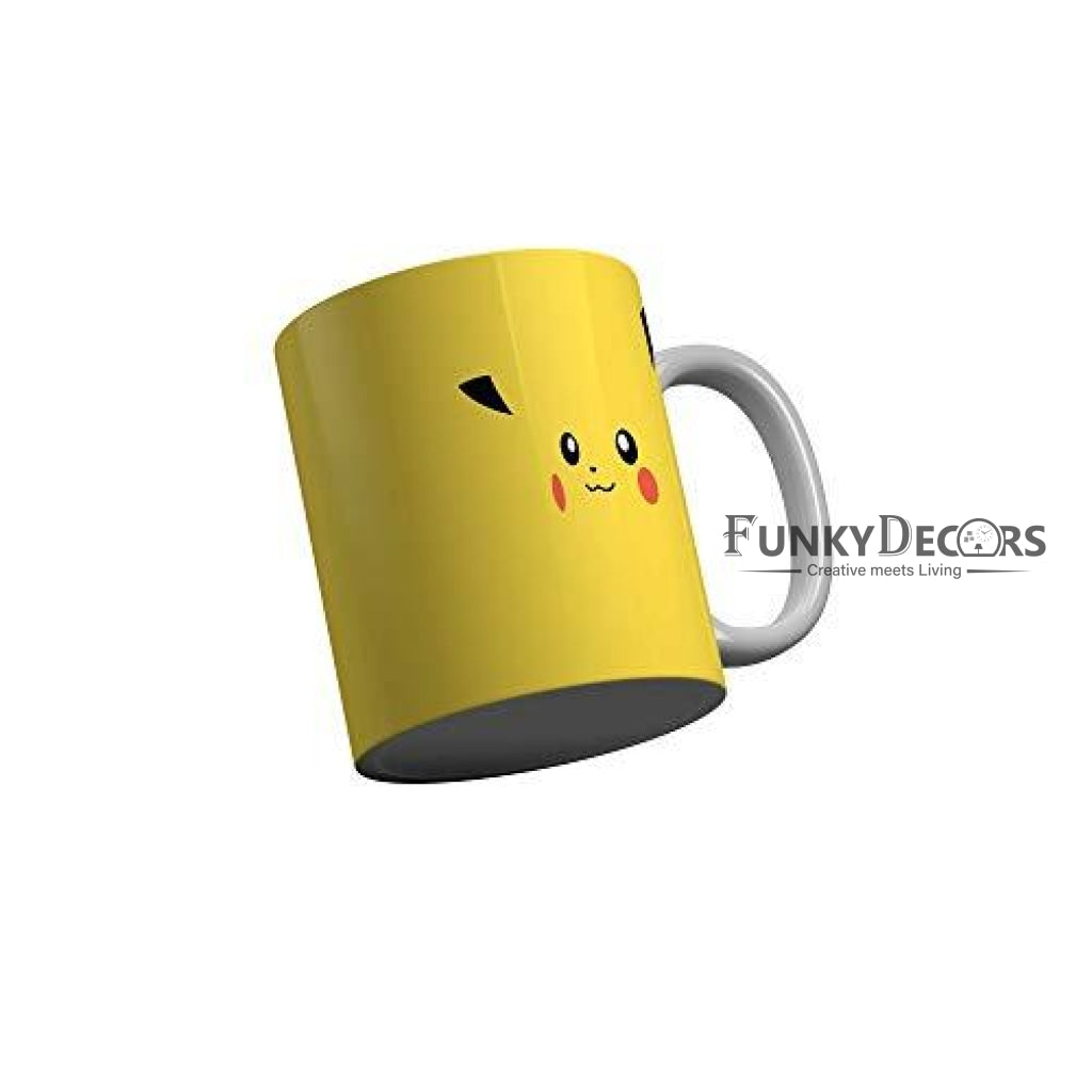 Funkydecors 3D Pokaemon Cartoon Ceramic Mug 350 Ml Multicolor Mugs
