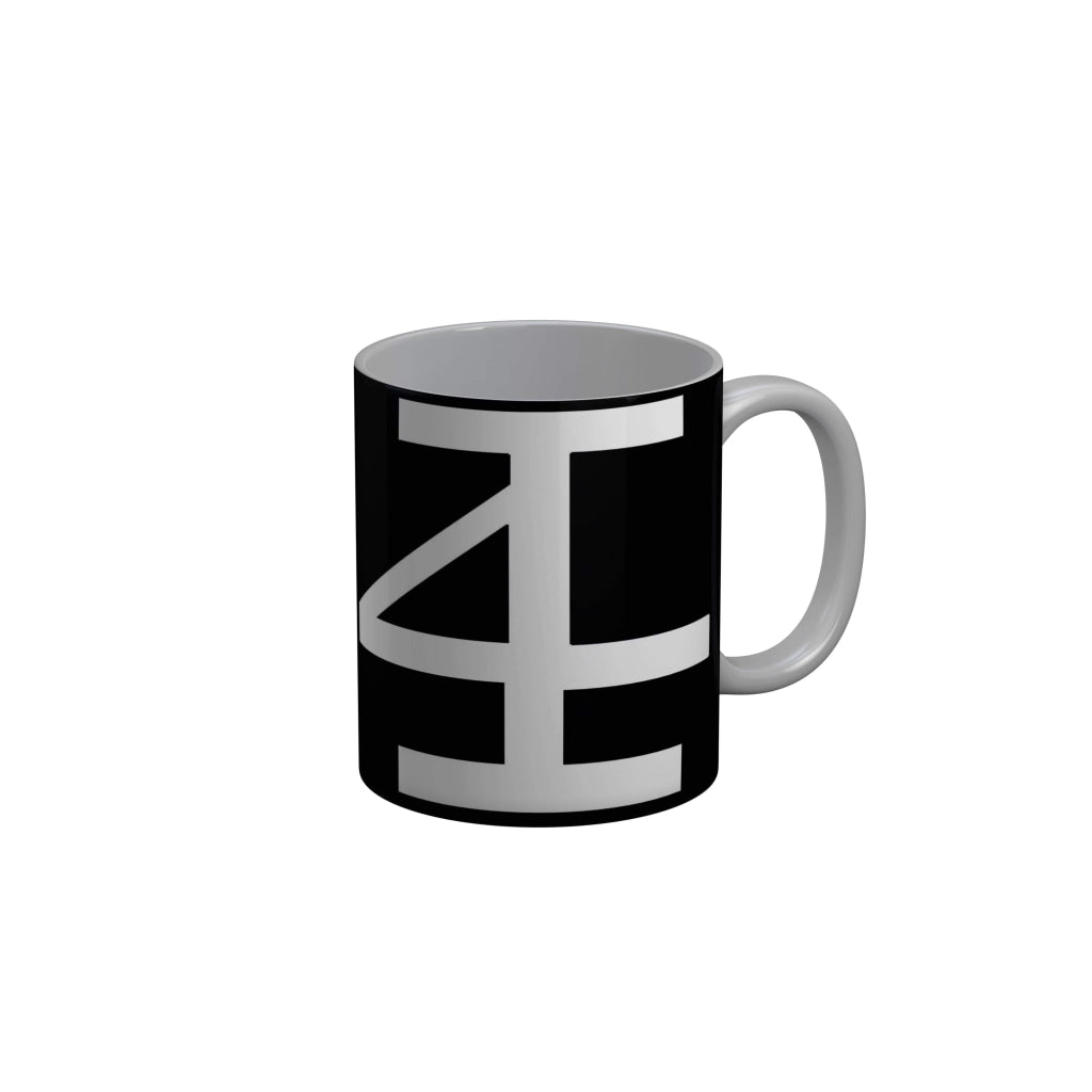 FunkyDecors 4F Black Funny Quotes Ceramic Coffee Mug, 350 ml Mug FunkyDecors