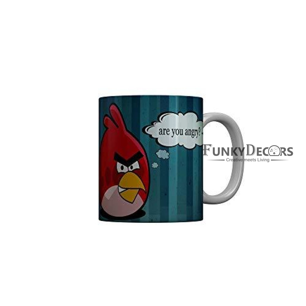 Funkydecors Angry Bird Cartoon Ceramic Mug 350 Ml Multicolor Mugs