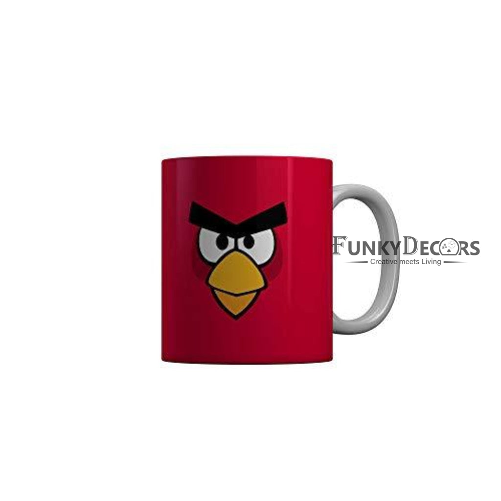 Funkydecors Angry Bird Cartoon Ceramic Mug 350 Ml Multicolor Mugs