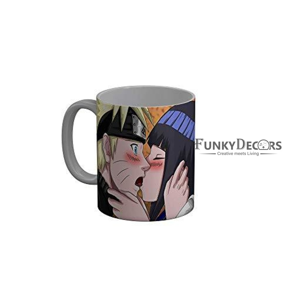 Funkydecors Anime Girl Gothic Cat Ceramic Mug 350 Ml Multicolor Mugs