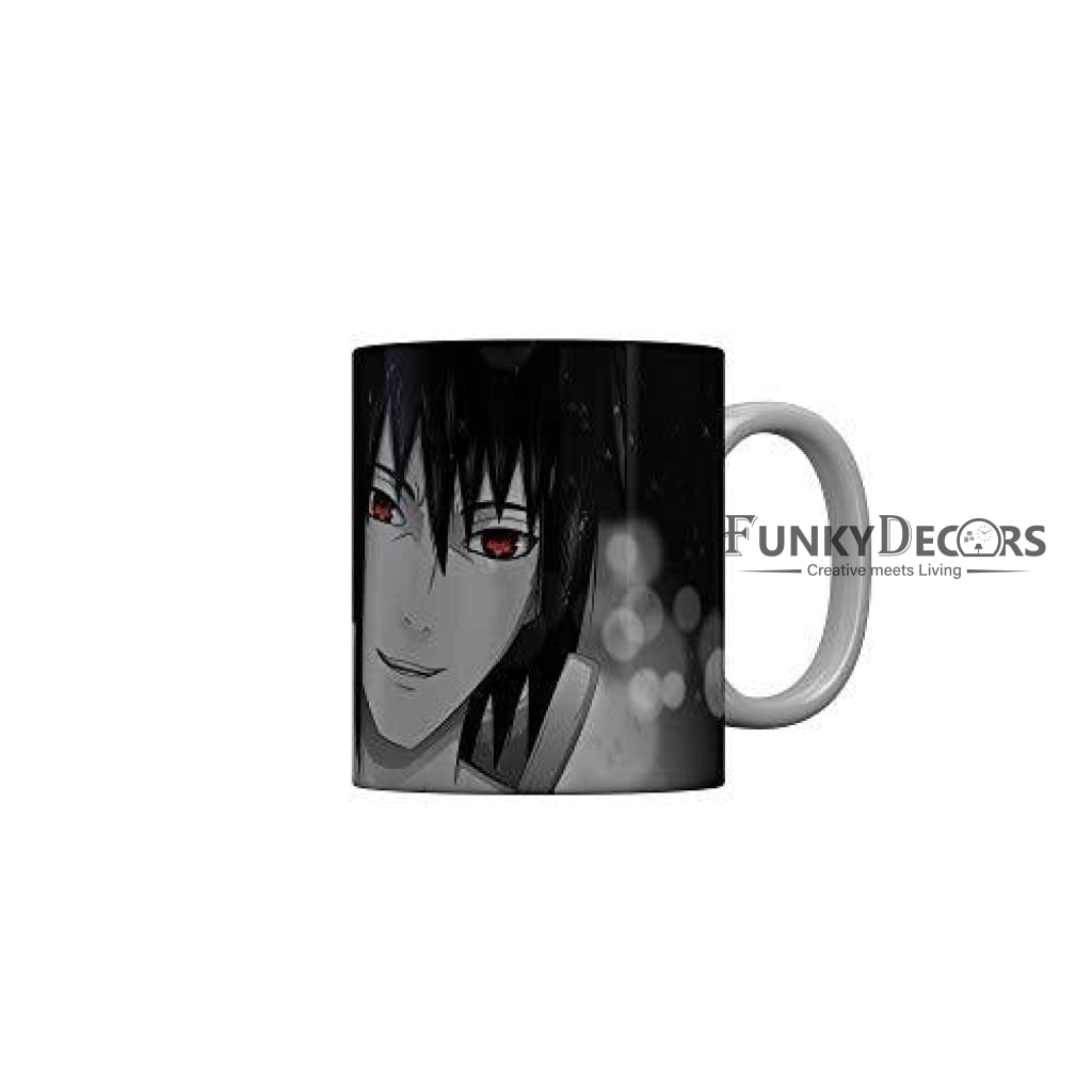 Funkydecors Anime Girl Gothic Cat Ceramic Mug 350 Ml Multicolor Mugs