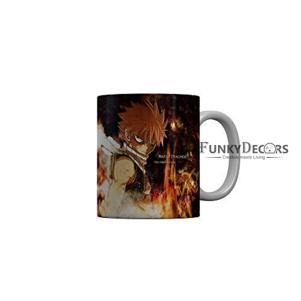 Funkydecors Anime Girl Gothic Cat Ceramic Mug 350 Ml Multicolor Mugs