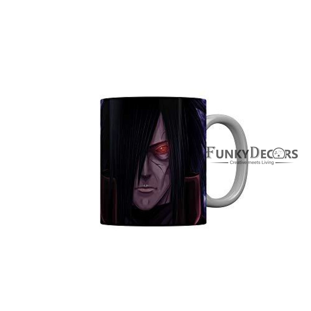 Funkydecors Anime Girl Gothic Cat Ceramic Mug 350 Ml Multicolor Mugs