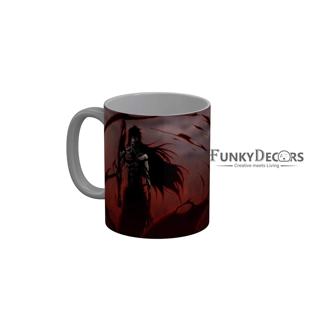 Funkydecors Anime Girl Gothic Cat Ceramic Mug 350 Ml Multicolor Mugs