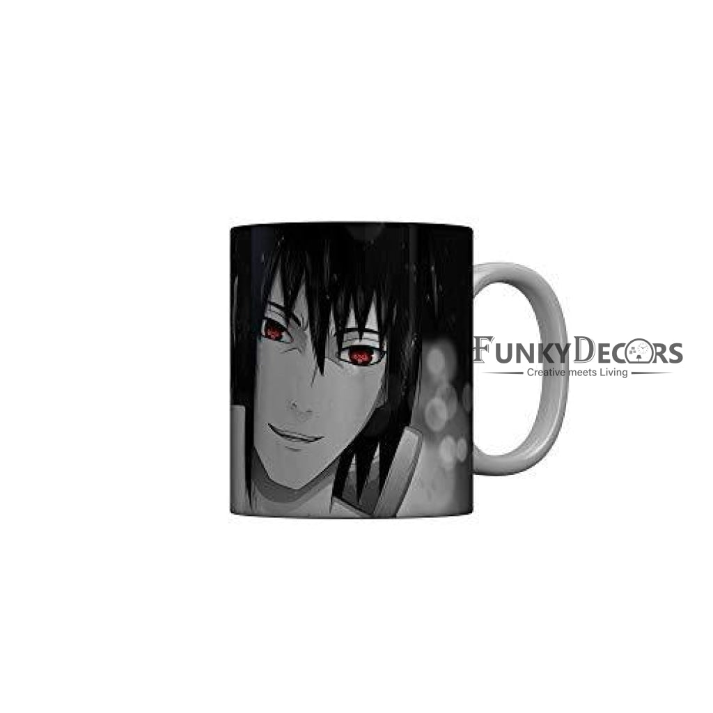 Funkydecors Anime Girl Gothic Cat Ceramic Mug 350 Ml Multicolor Mugs