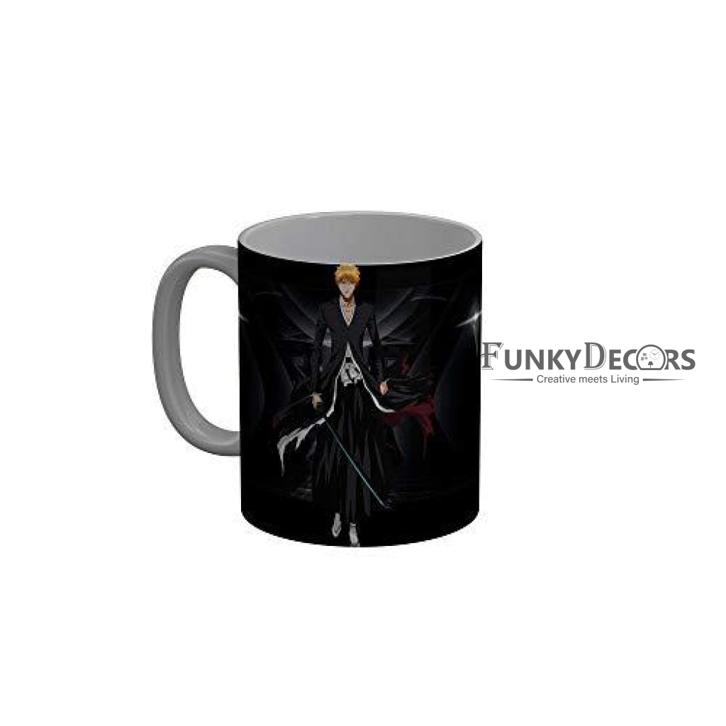 Funkydecors Anime Girl Gothic Cat Ceramic Mug 350 Ml Multicolor Mugs