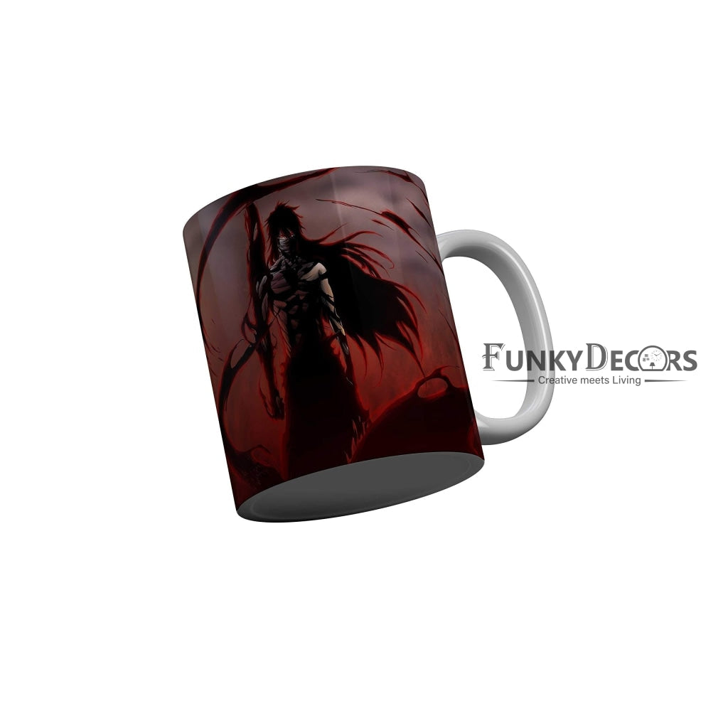 Funkydecors Anime Girl Gothic Cat Ceramic Mug 350 Ml Multicolor Mugs