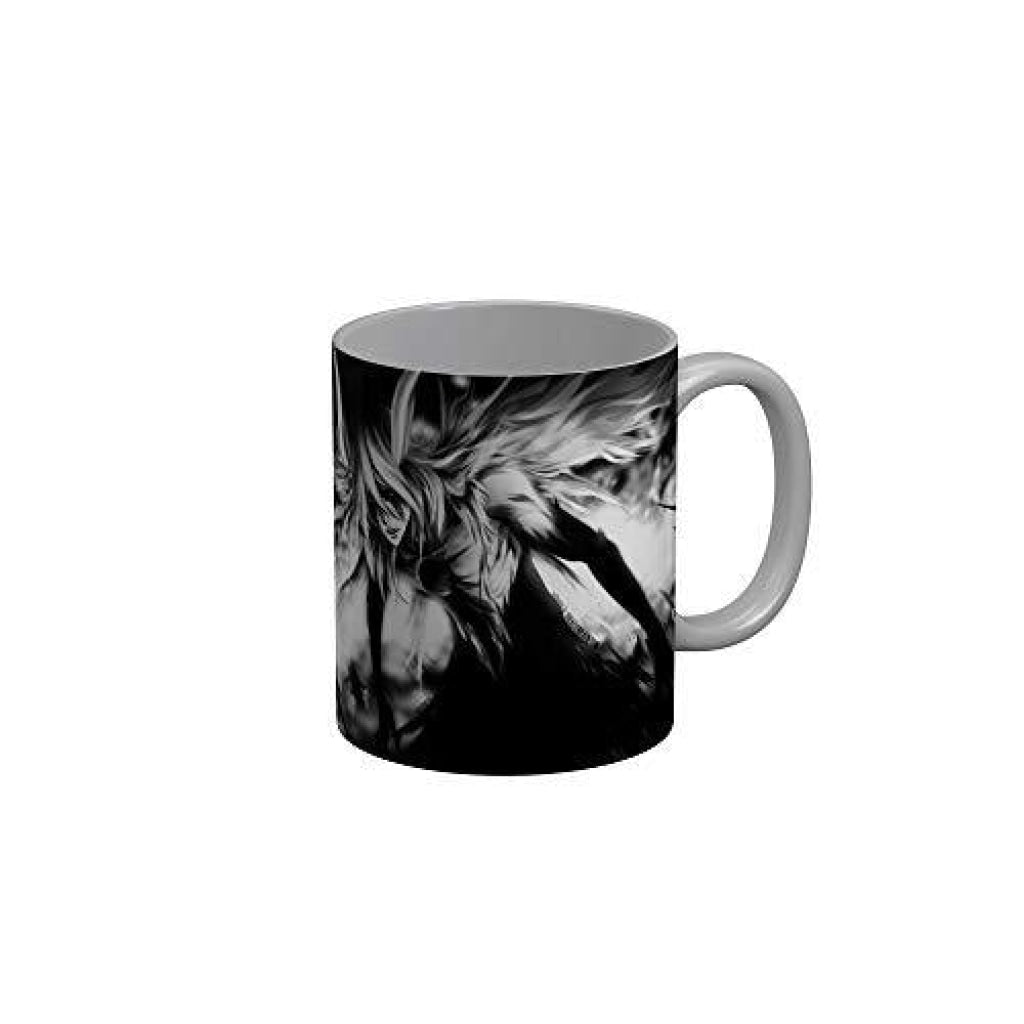 Funkydecors Anime Girl Gothic Cat Ceramic Mug 350 Ml Multicolor Mugs