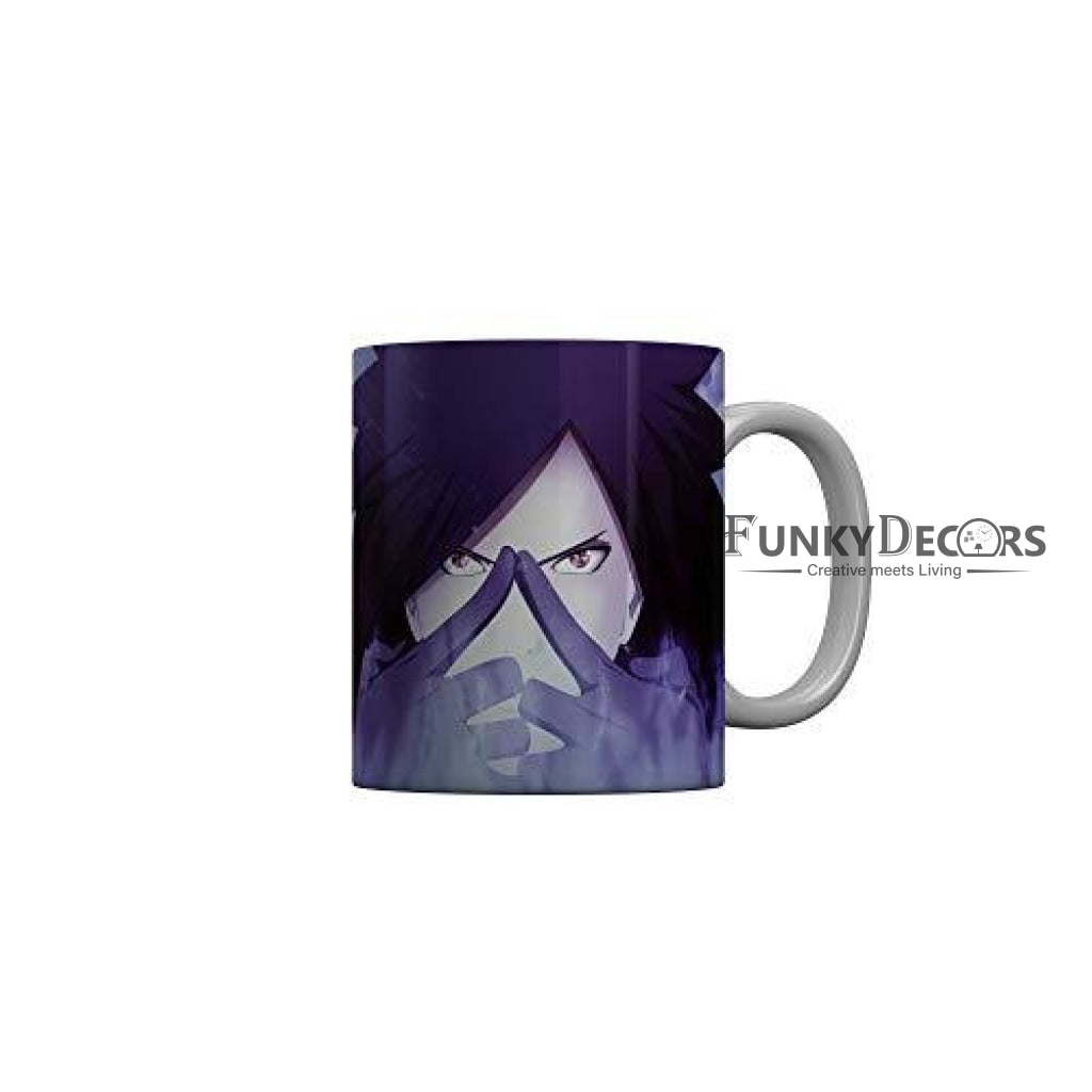 Funkydecors Anime Girl Gothic Cat Ceramic Mug 350 Ml Multicolor Mugs
