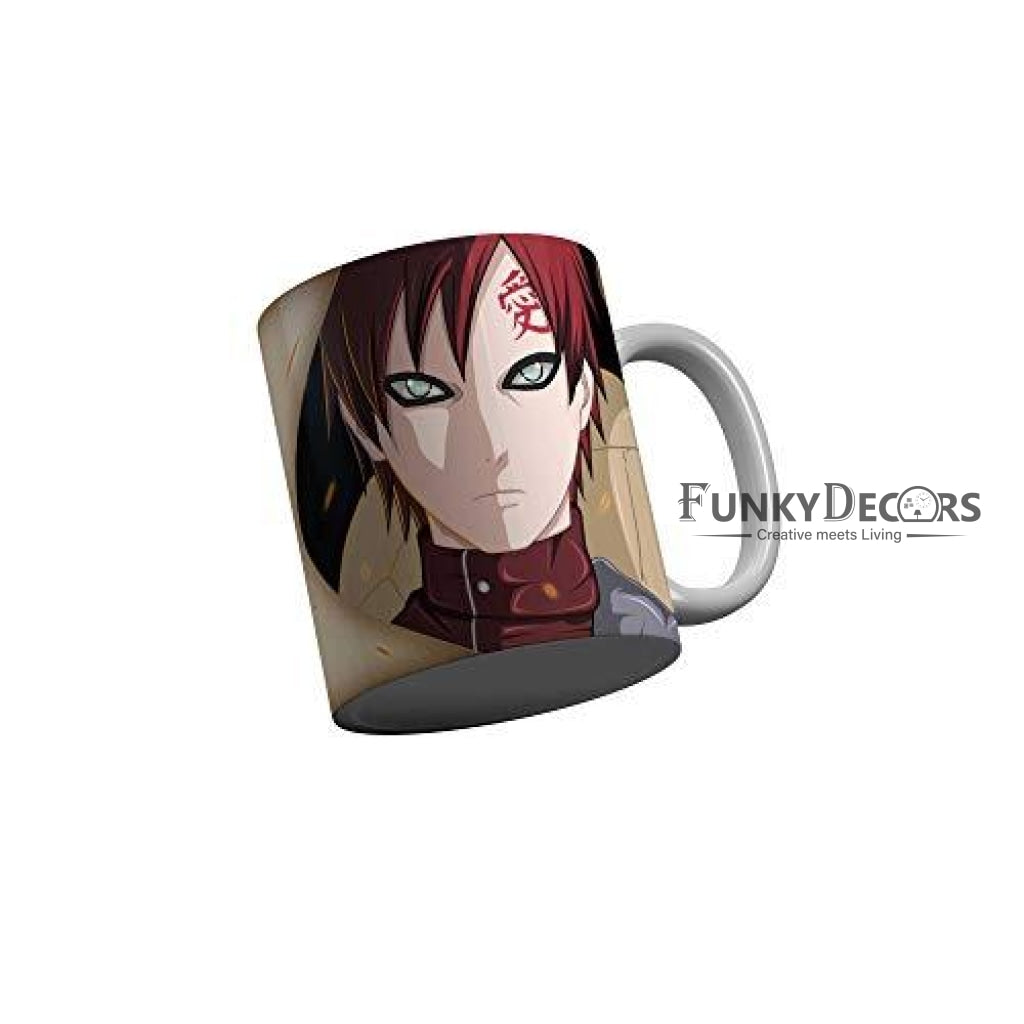 Funkydecors Anime Girl Gothic Cat Ceramic Mug 350 Ml Multicolor Mugs