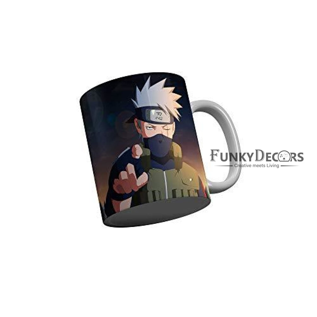 Funkydecors Anime Girl Gothic Cat Ceramic Mug 350 Ml Multicolor Mugs