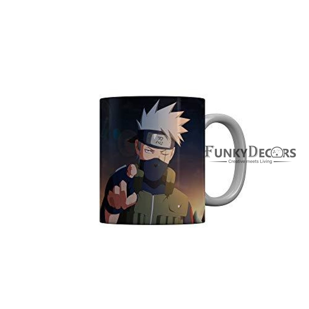 Funkydecors Anime Girl Gothic Cat Ceramic Mug 350 Ml Multicolor Mugs