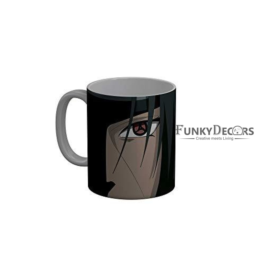 Funkydecors Anime Girl Gothic Cat Ceramic Mug 350 Ml Multicolor Mugs