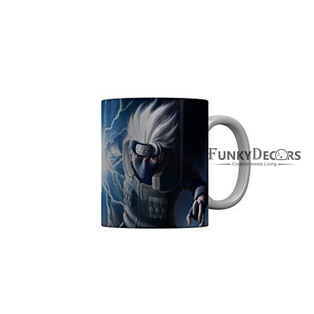 Funkydecors Anime Girl Gothic Cat Ceramic Mug 350 Ml Multicolor Mugs