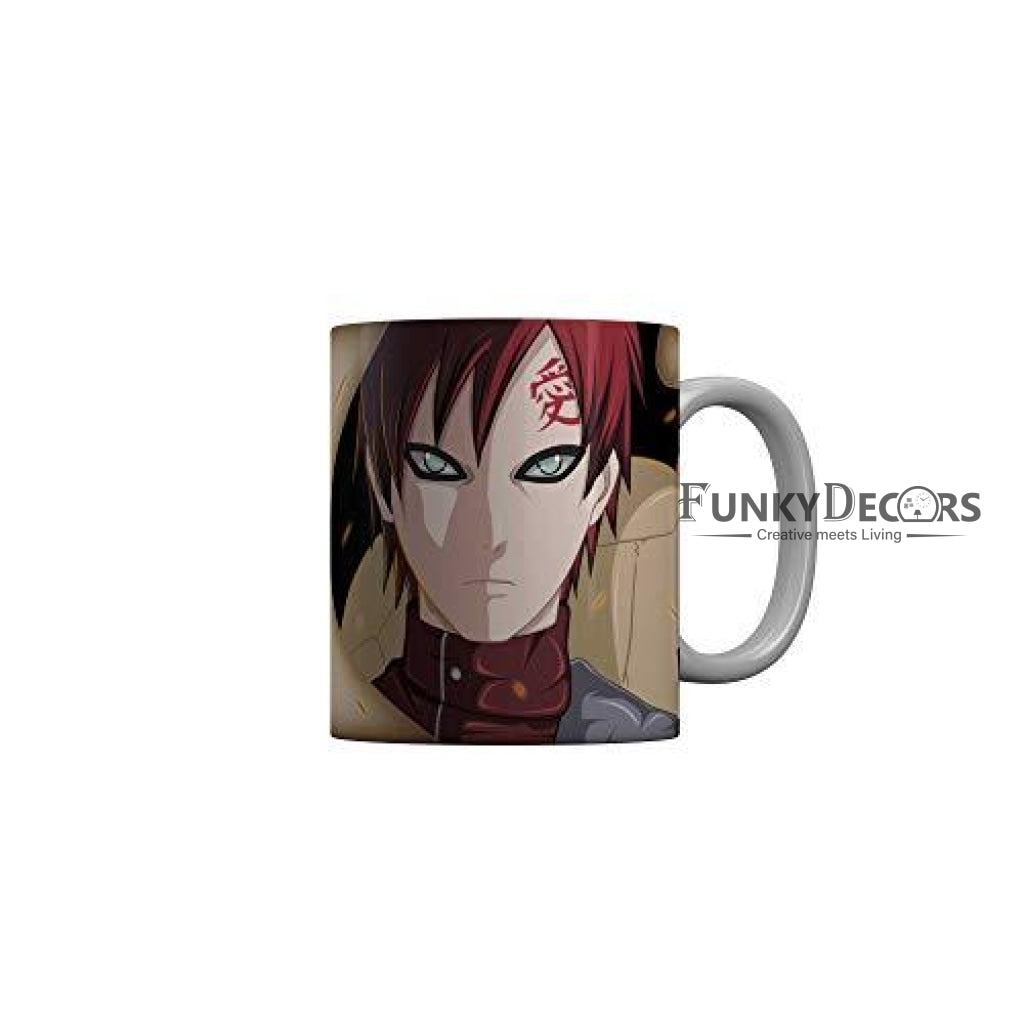 Funkydecors Anime Girl Gothic Cat Ceramic Mug 350 Ml Multicolor Mugs
