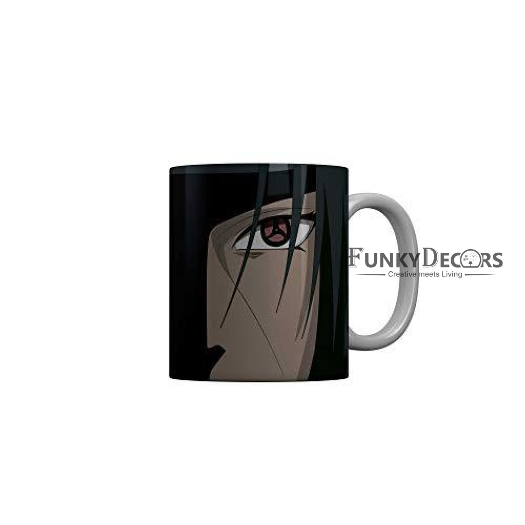 Funkydecors Anime Girl Gothic Cat Ceramic Mug 350 Ml Multicolor Mugs
