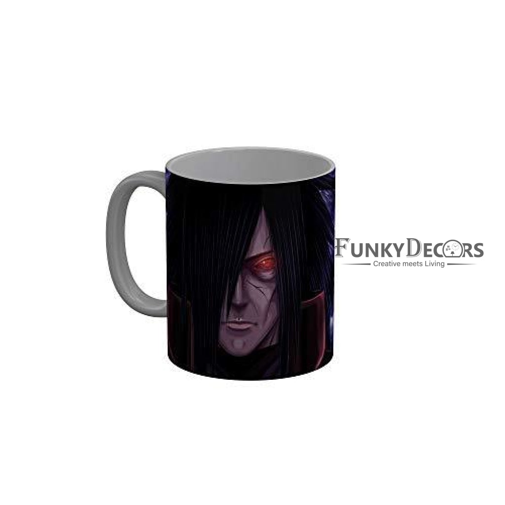 Funkydecors Anime Girl Gothic Cat Ceramic Mug 350 Ml Multicolor Mugs