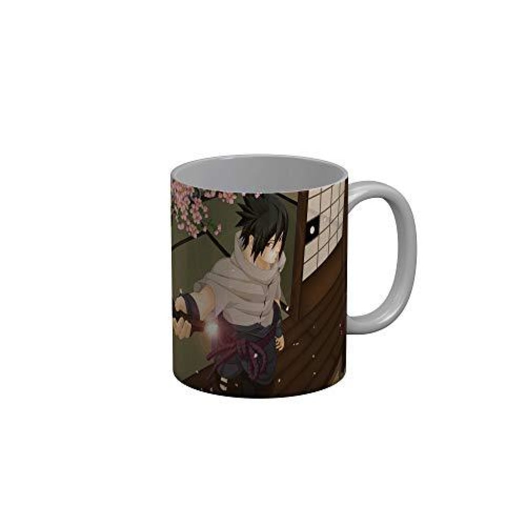Funkydecors Anime Girl Gothic Cat Ceramic Mug 350 Ml Multicolor Mugs
