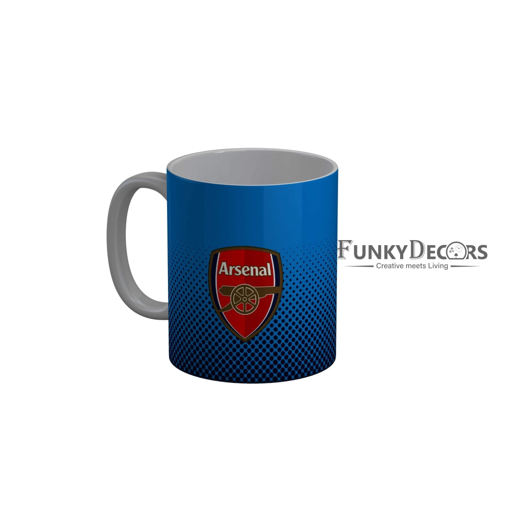 FunkyDecors Arsenal Blue Ceramic Coffee Mug Football Logo Mug FunkyDecors