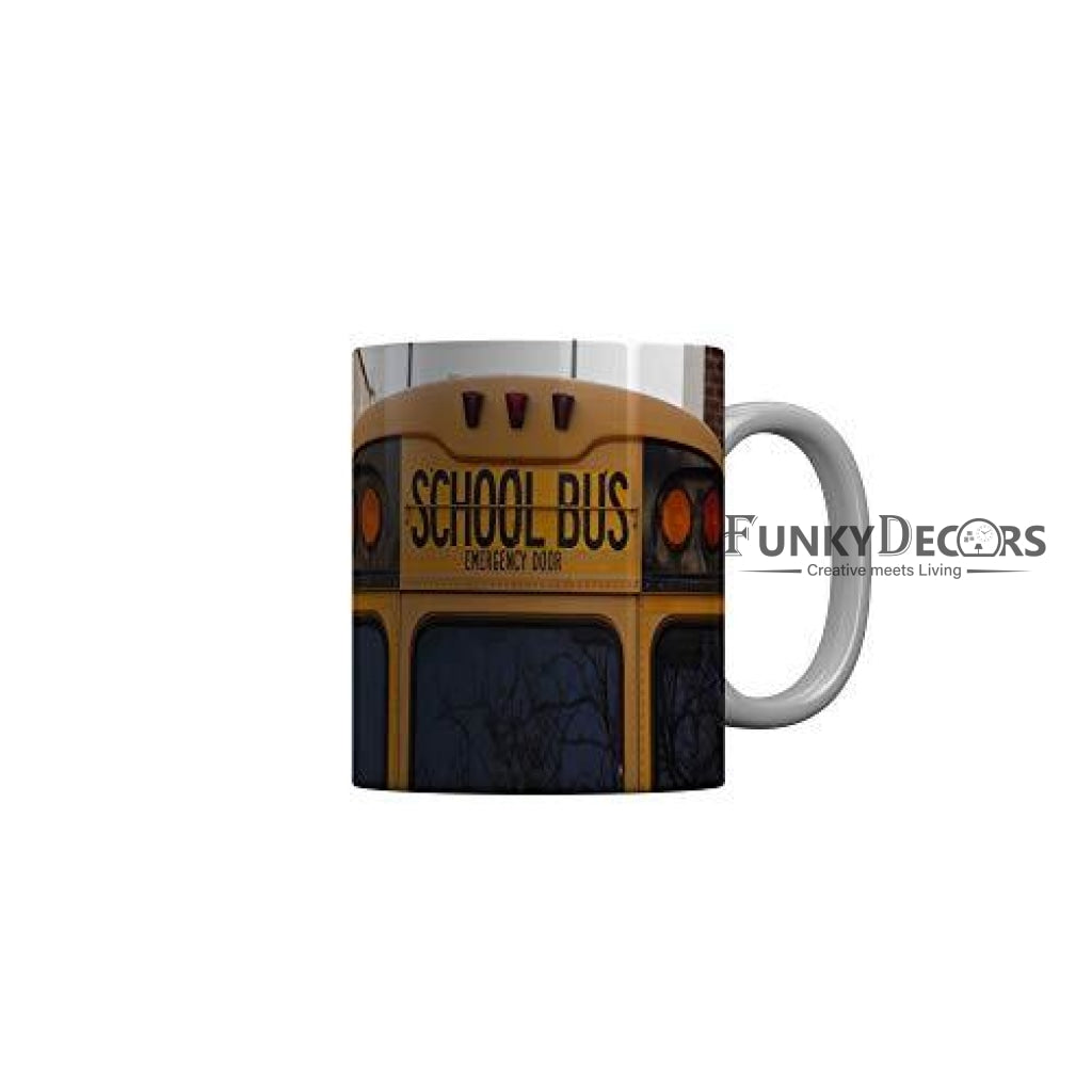 Funkydecors Back To School Childhood Memories Ceramic Mug 350 Ml Multicolor Mugs