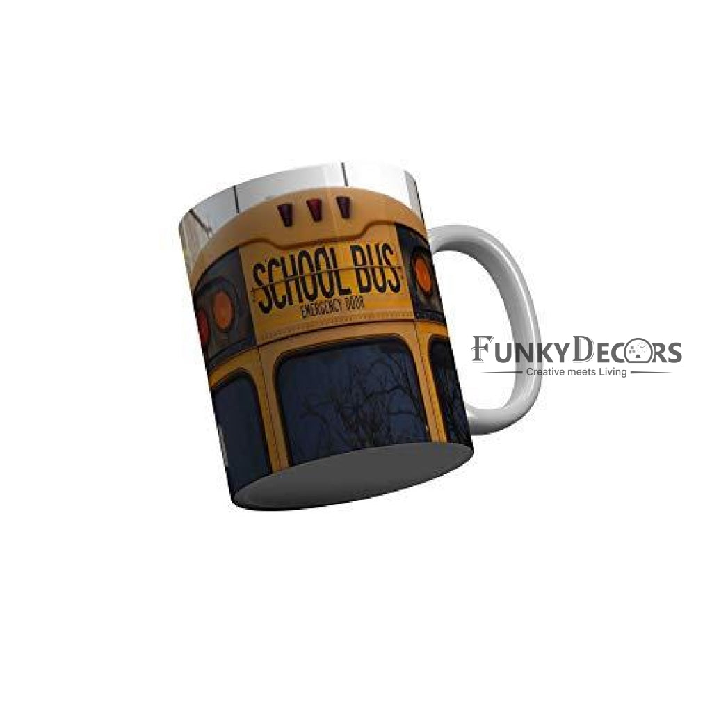 Funkydecors Back To School Childhood Memories Ceramic Mug 350 Ml Multicolor Mugs