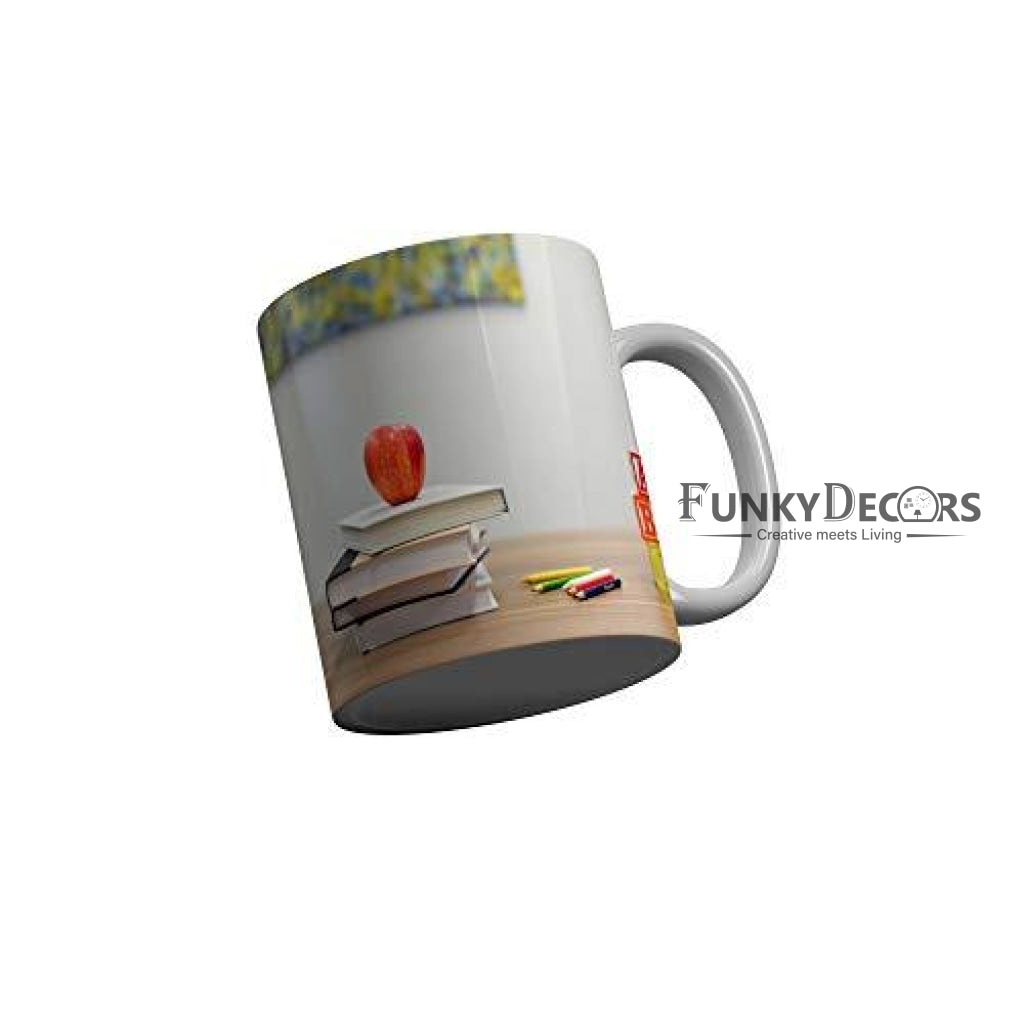 Funkydecors Back To School Childhood Memories Ceramic Mug 350 Ml Multicolor Mugs
