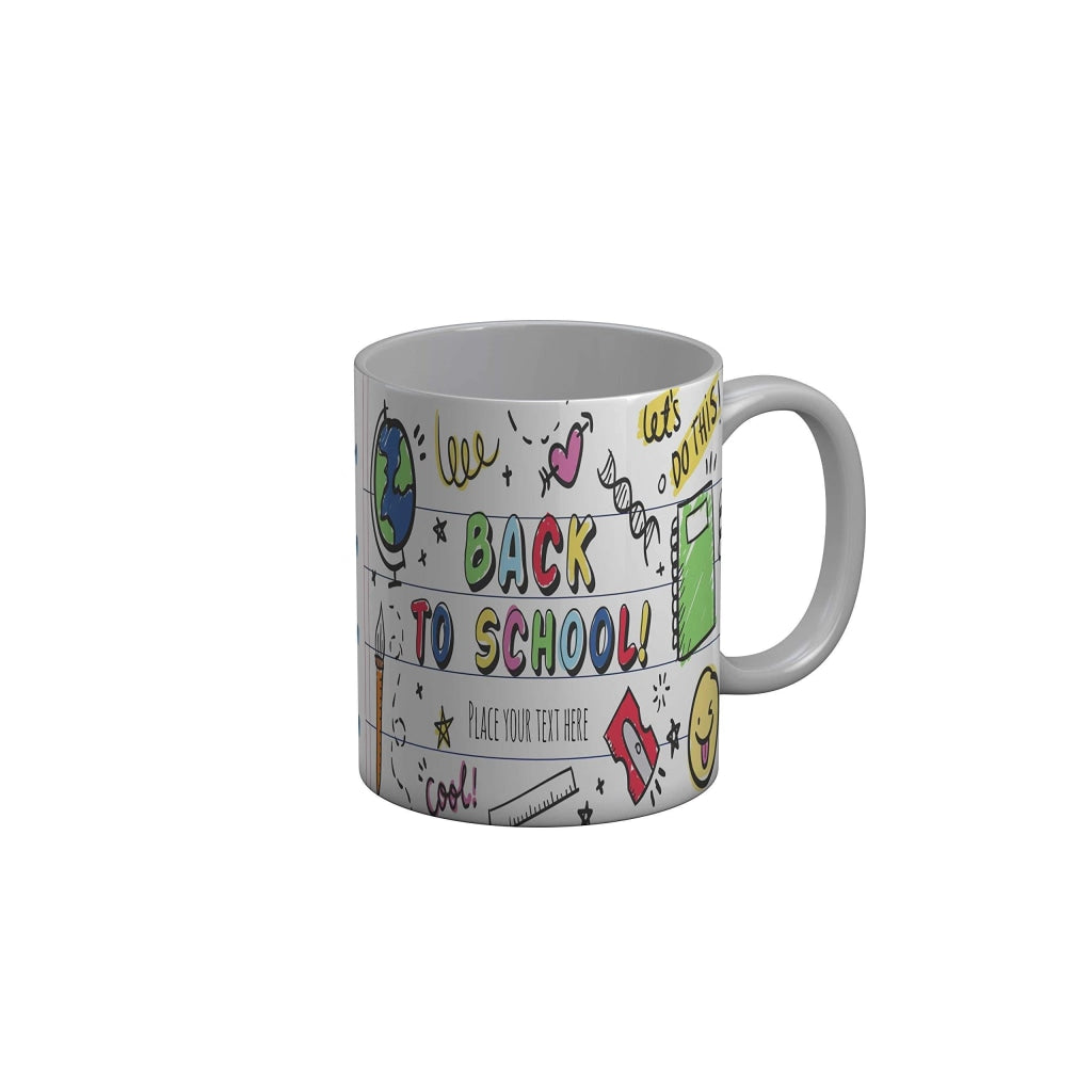 Funkydecors Back To School Childhood Memories Ceramic Mug 350 Ml Multicolor Mugs