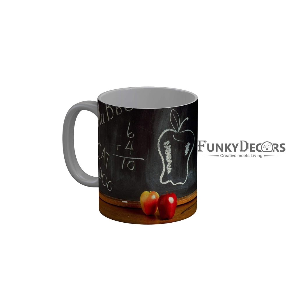 Funkydecors Back To School Childhood Memories Ceramic Mug 350 Ml Multicolor Mugs