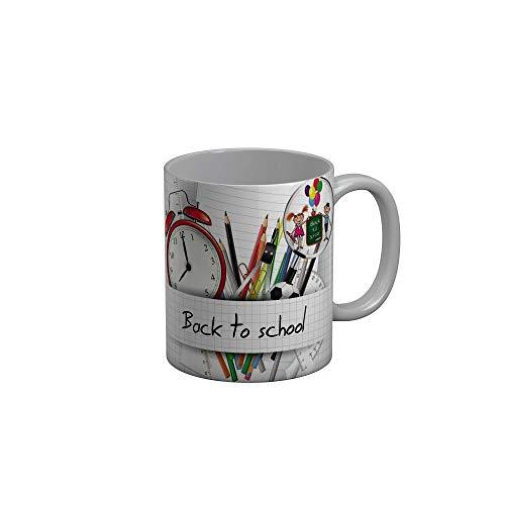 Funkydecors Back To School Childhood Memories Ceramic Mug 350 Ml Multicolor Mugs