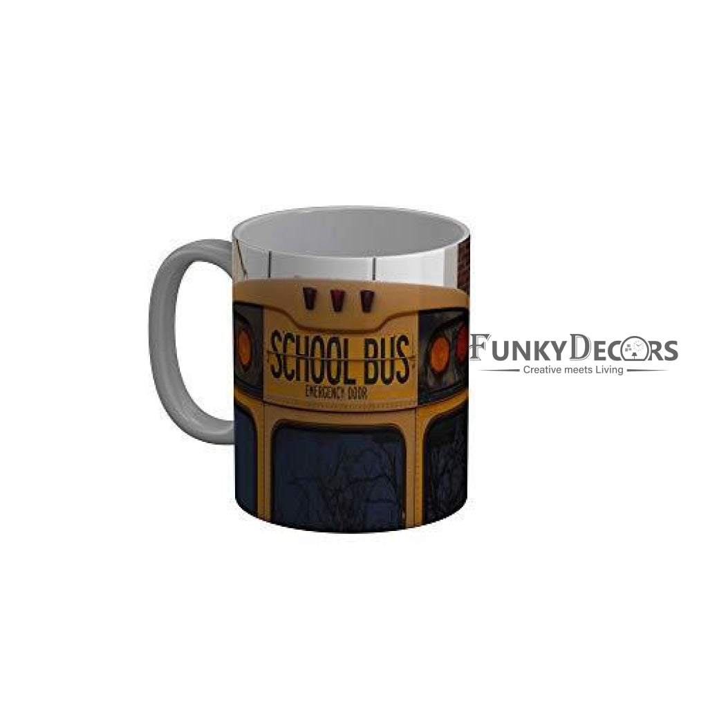 Funkydecors Back To School Childhood Memories Ceramic Mug 350 Ml Multicolor Mugs