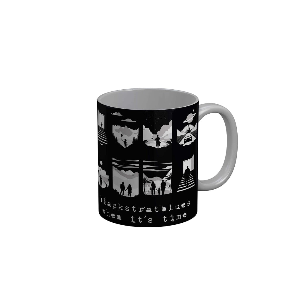 Funkydecors Blackstrablues Music Lover Ceramic Mug 350 Ml Multicolor Mugs