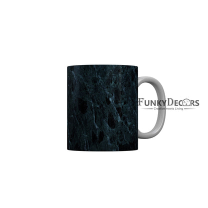 FunkyDecors Blue Marble Pattern Ceramic Coffee Mug