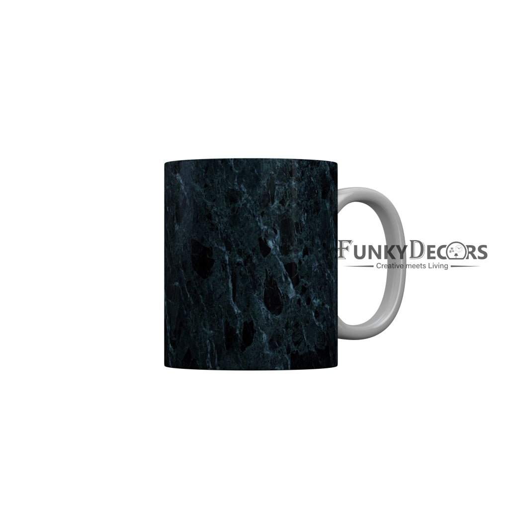 FunkyDecors Blue Marble Pattern Ceramic Coffee Mug