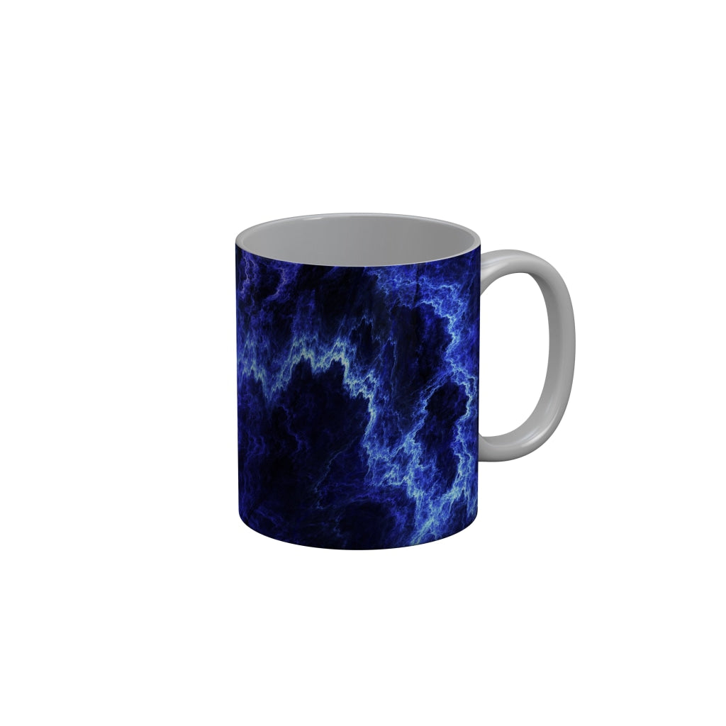 FunkyDecors Blue Marble Pattern Ceramic Coffee Mug