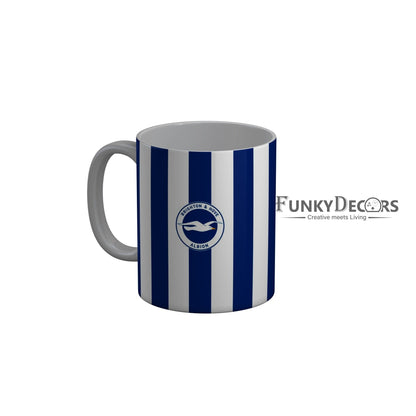 FunkyDecors Brighton and Hove Albion Blue White Ceramic Coffee Mug
