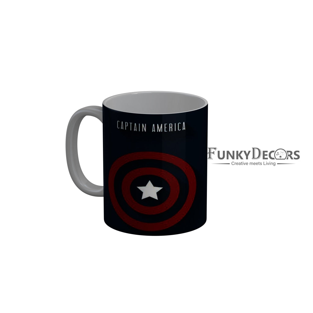 FunkyDecors Captain America Ceramic Coffee Mug