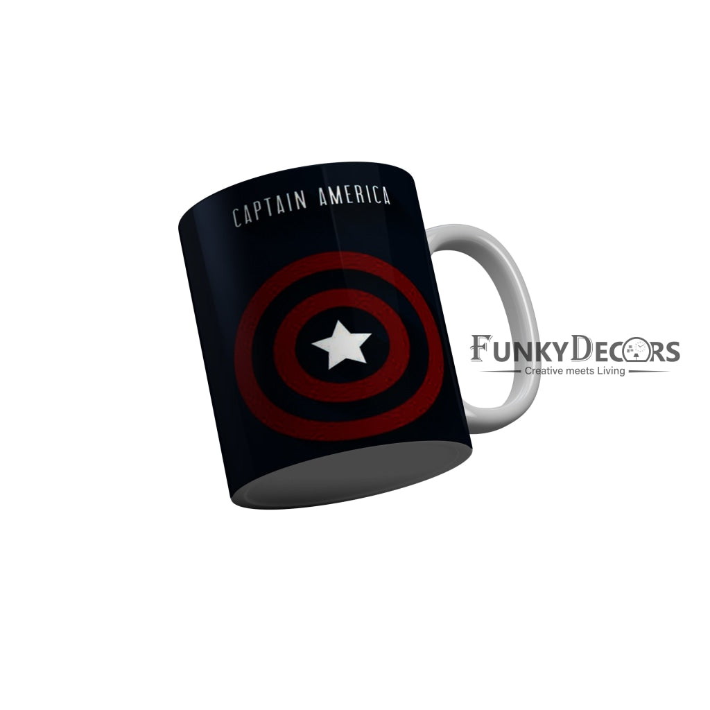 FunkyDecors Captain America Ceramic Coffee Mug